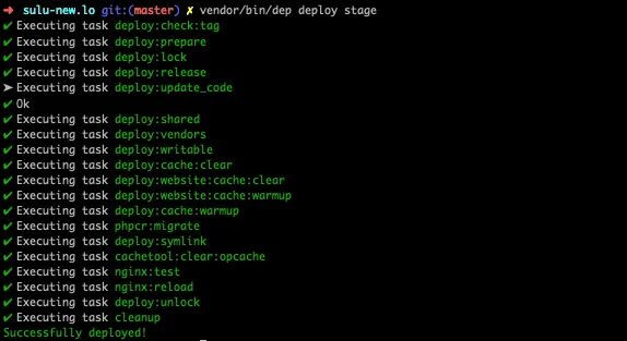 Deploy output of the sulu website Deploy output of the sulu website