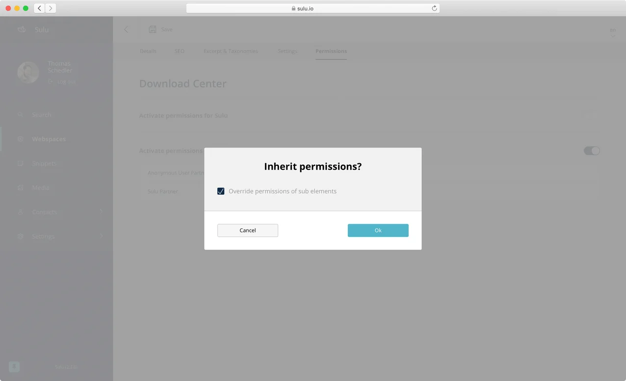Inherit Permissions Inherit Permissions