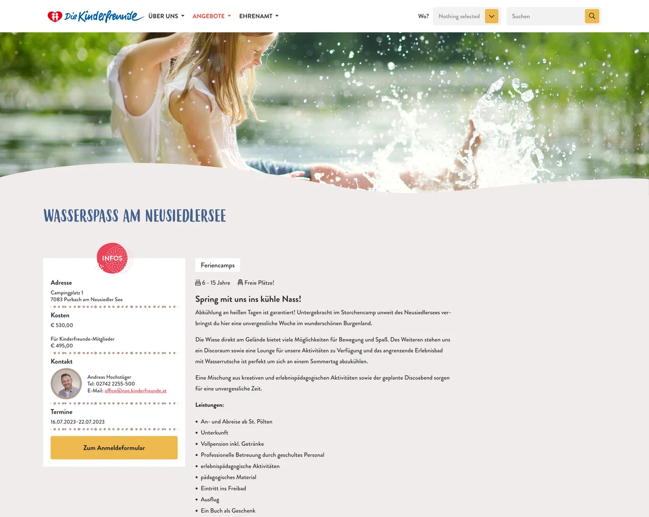 Kinderfreunde - Holiday camp Kinderfreunde - Holiday camp