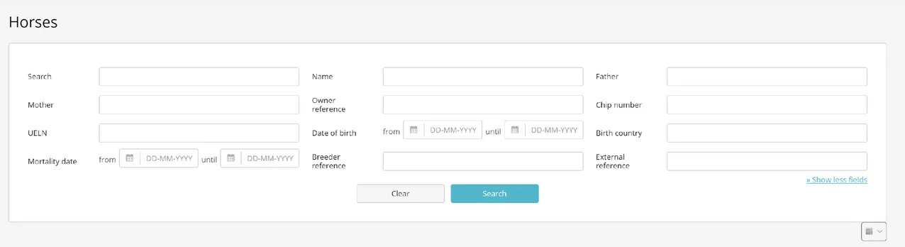 The custom search functionality The custom search functionality