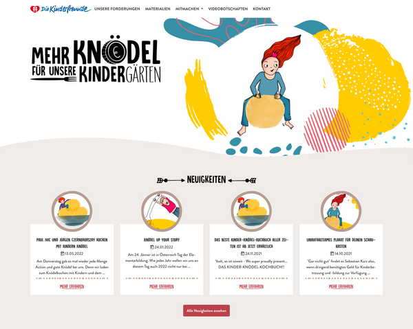 Kinderfreunde - Campaign "Mehr Knödel"