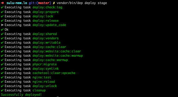 Deploy output of the sulu website Deploy output of the sulu website