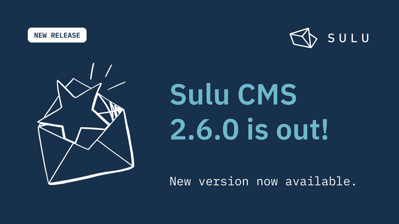 Sulu 2.6.0 Release - Sulu