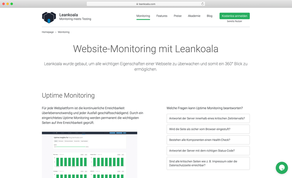 leankoala.com - Monitoring